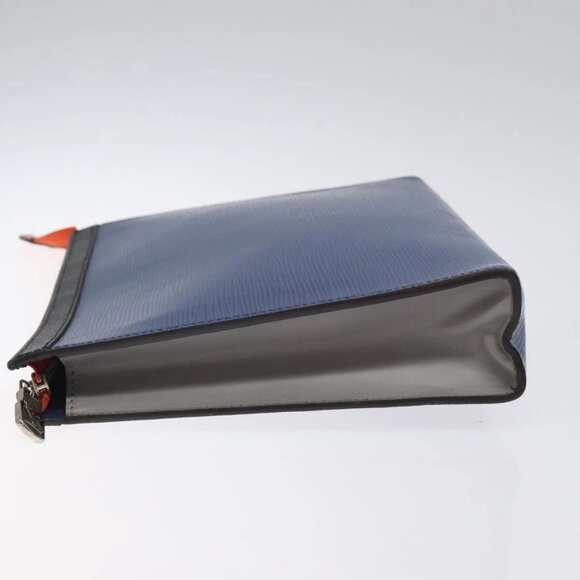 LOUIS VUITTON Epi Pochette Voyager MM Pouch Blue M62912 LV Auth 127163 - Picture 8 of 16